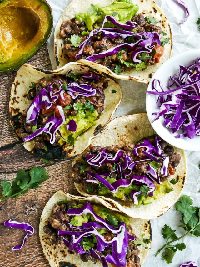 How To Make Refried Black Bean and Cheese Tacos Gastronotherapy