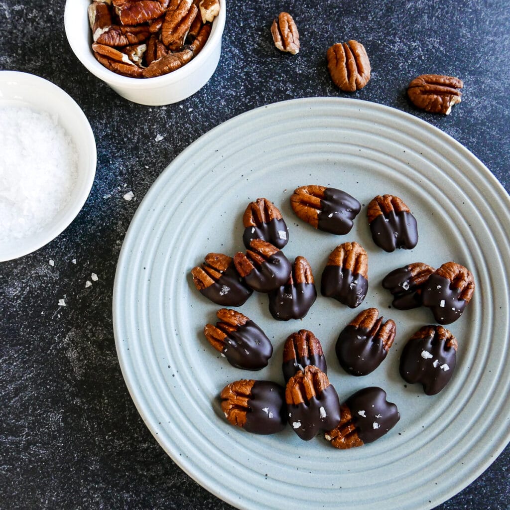 Chocolate Covered Pecans (2ingredients) Gastronotherapy