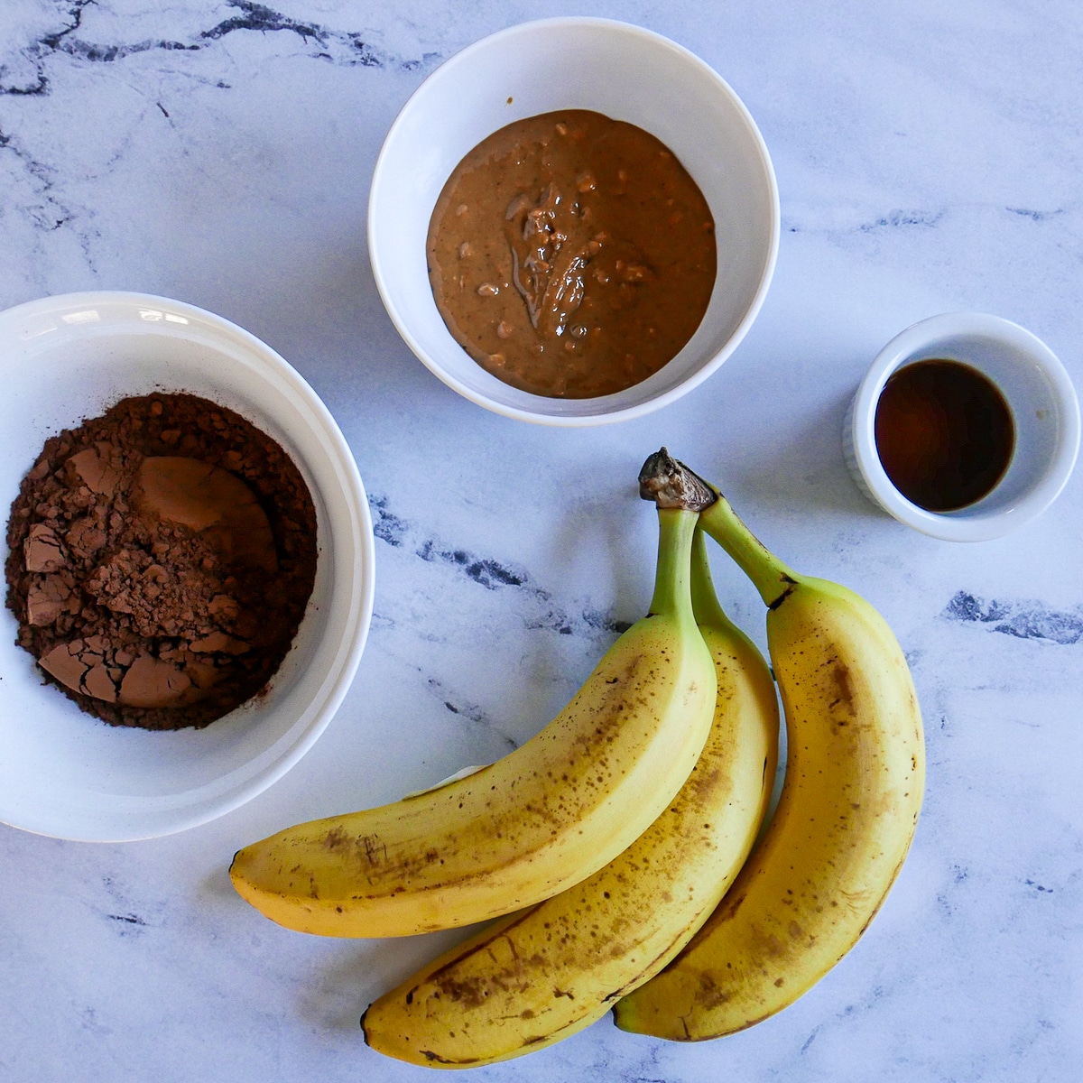 cookie ingredients arranged on a table.