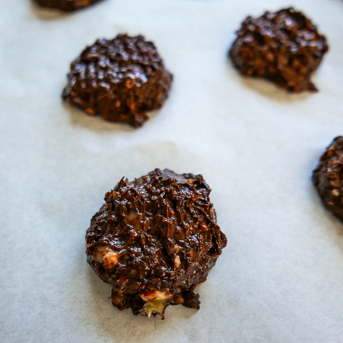 cookies on a baking sheet.
