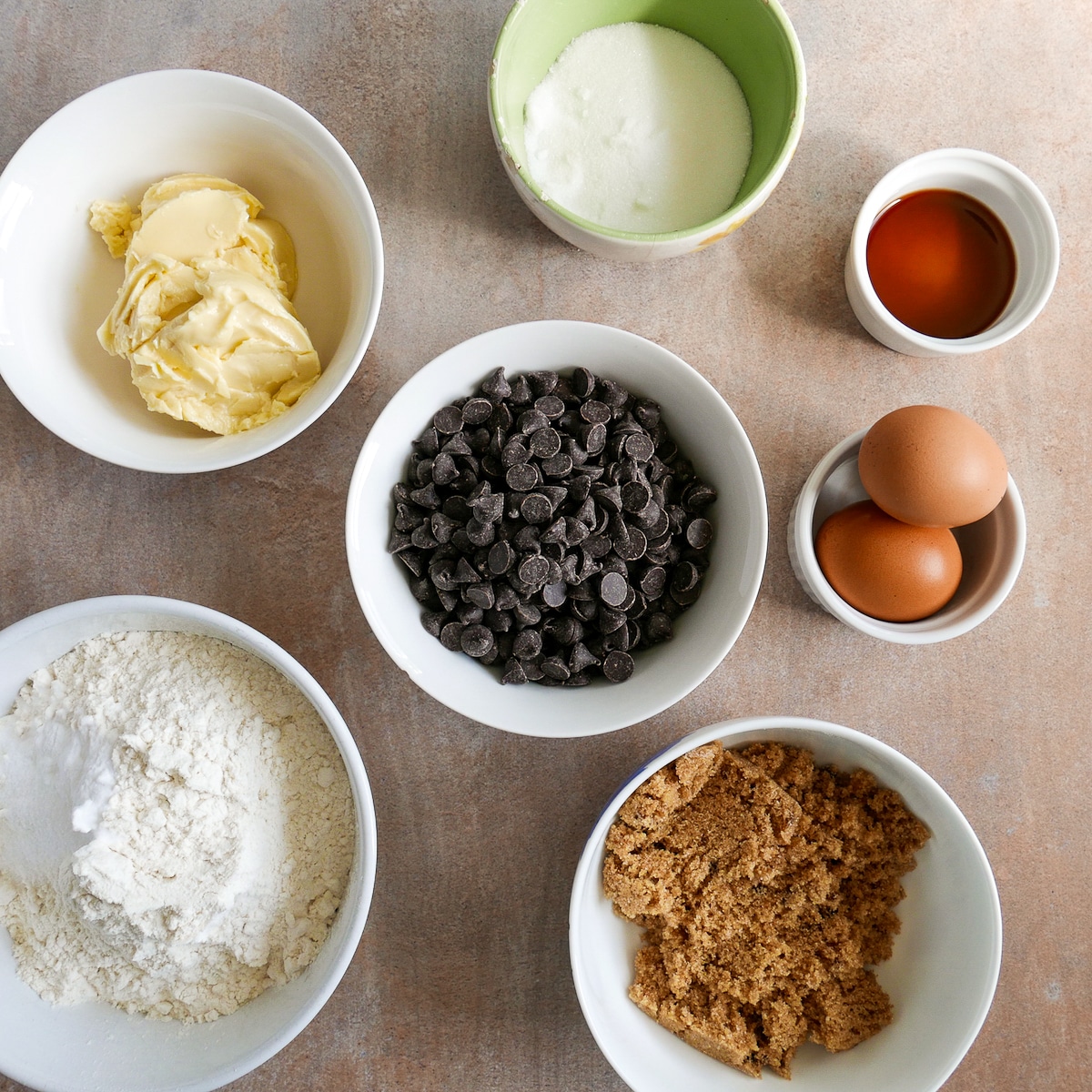 cookie-ingredients.jpg cookie ingredients arranged on a table.