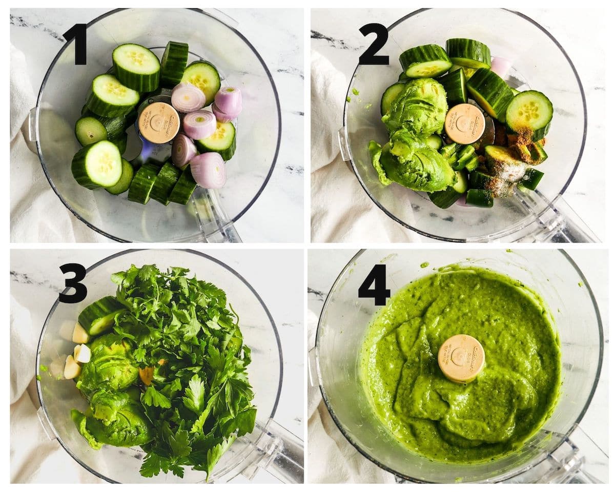 photo collage of each recipe step. 