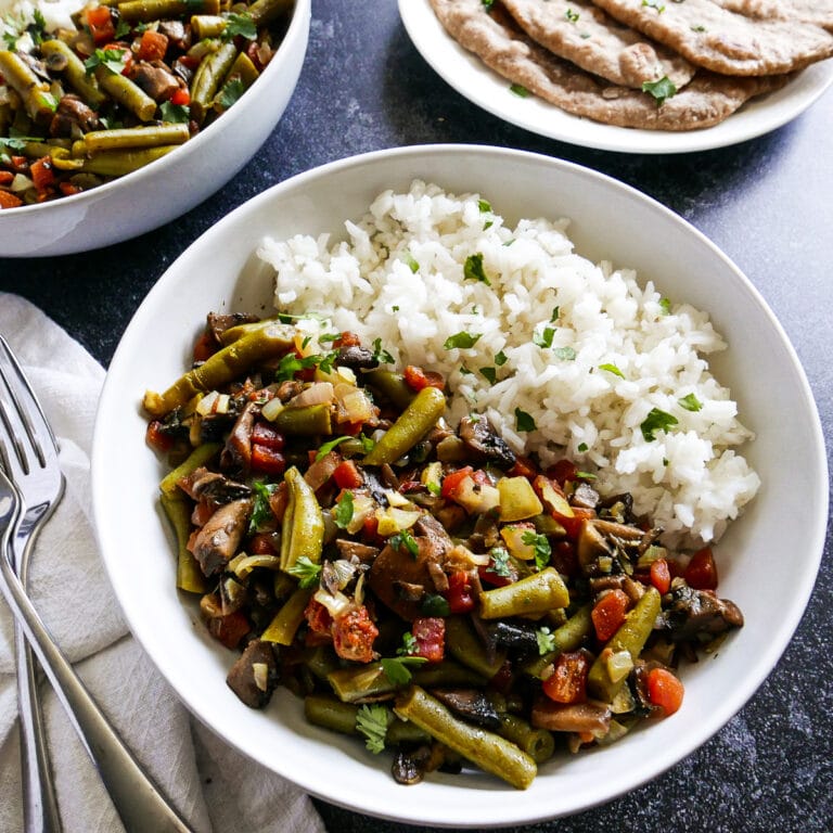 Green Bean Curry with Mushrooms Gastronotherapy