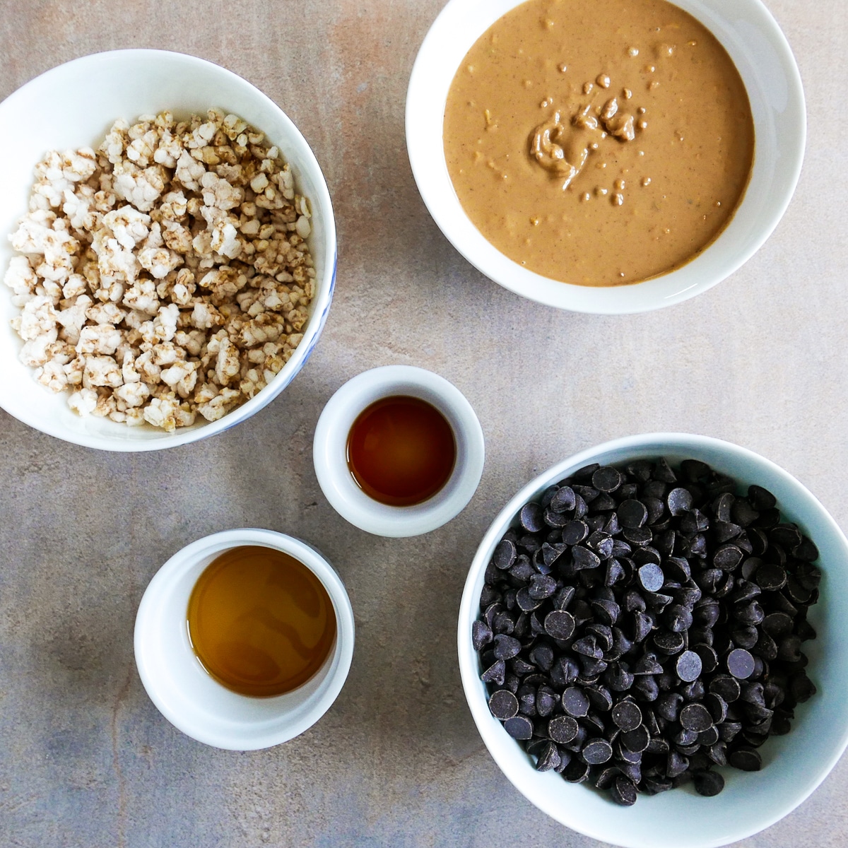 ingredients arranged in bowls.