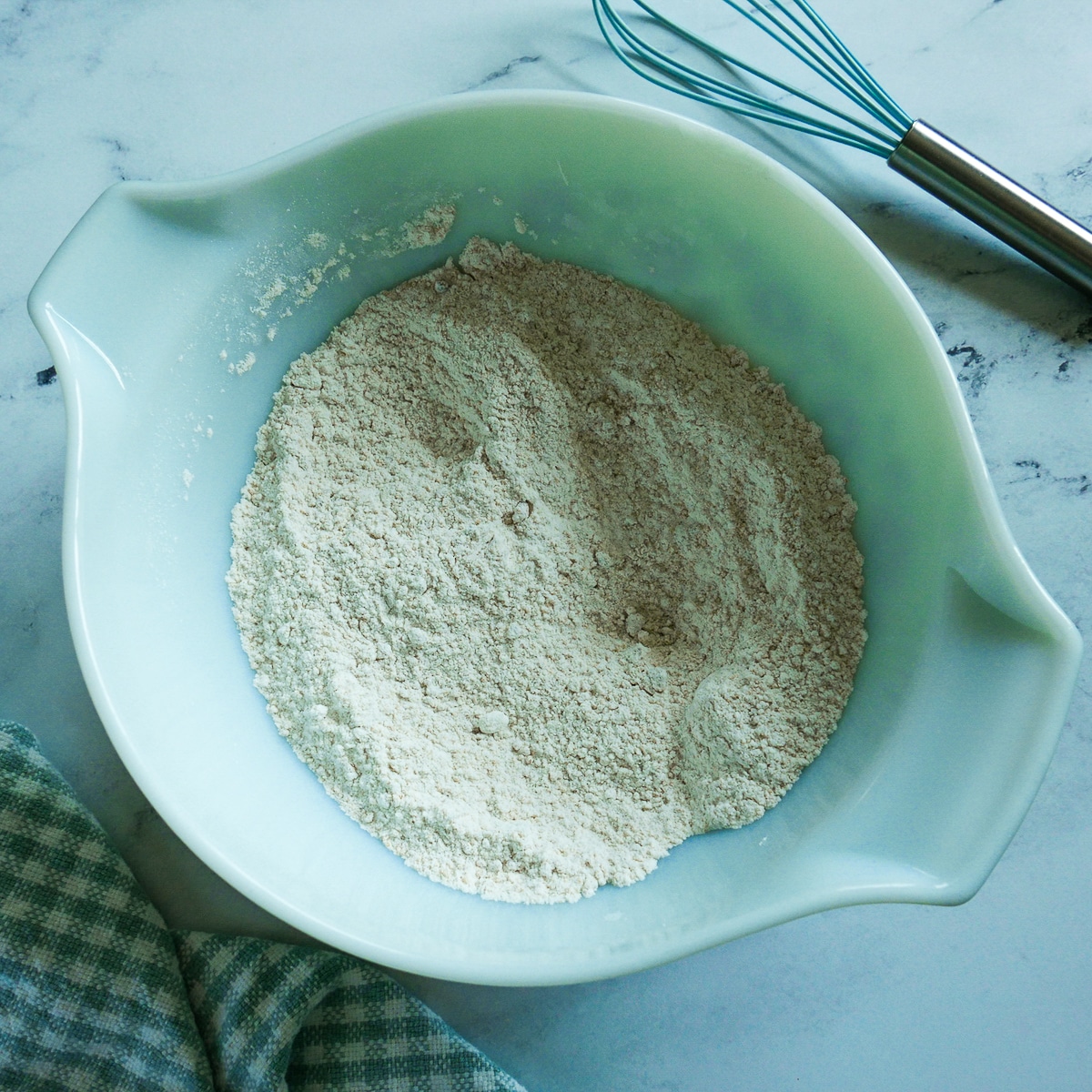 dry-ingredients.jpg dry ingredients for scone recipe in a medium bowl.