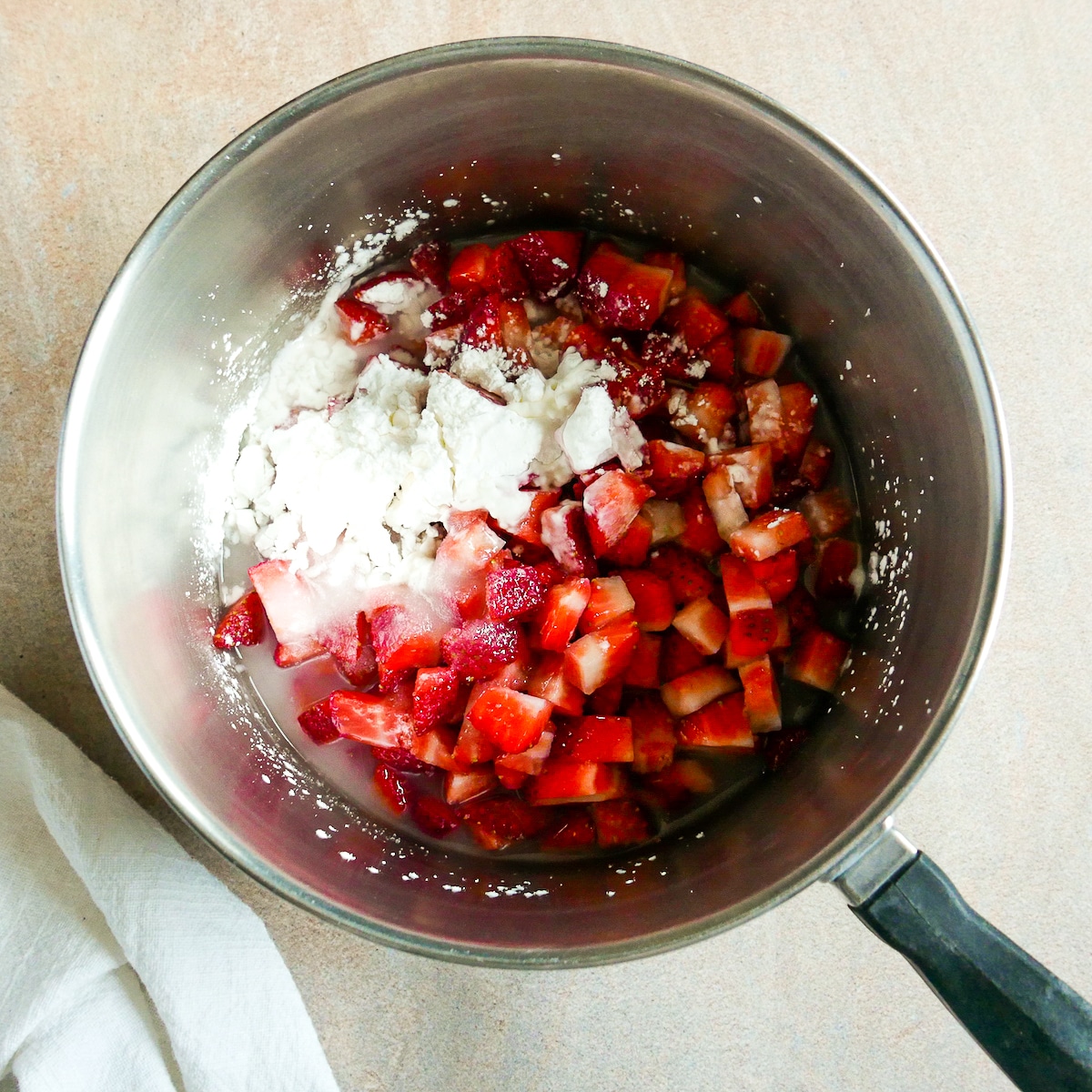 Strawberry-filling-ingredients.jpg Ingredients for strawberry filling placed into a medium pot.