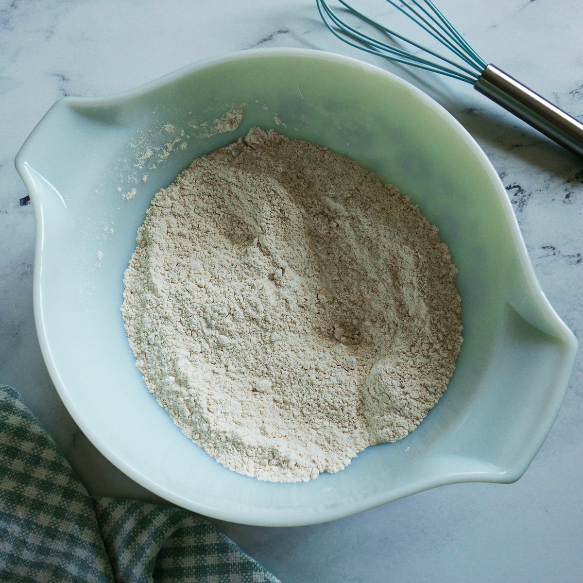 dry ingredients in a medium bowl.