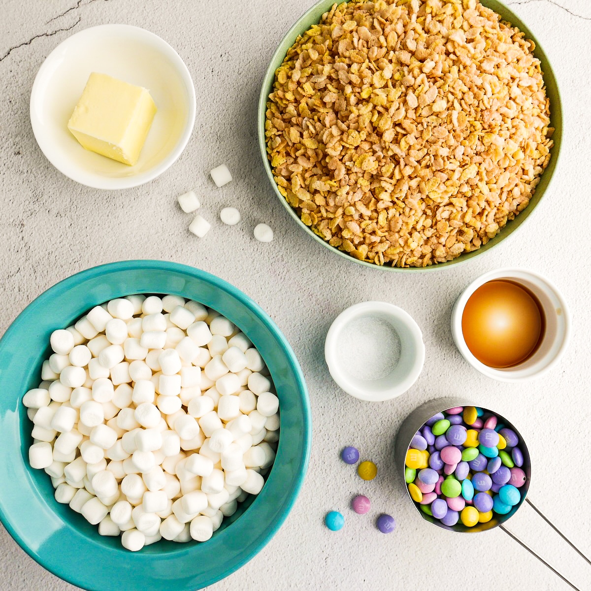 recipe ingredients on a table.