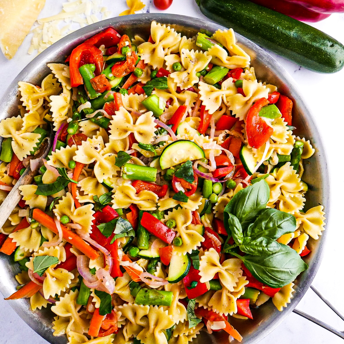 assembled-pasta.jpg Assembled pasta garnished with lemon zest and fresh basil.