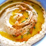 Smoky creamy hummus with paprika.