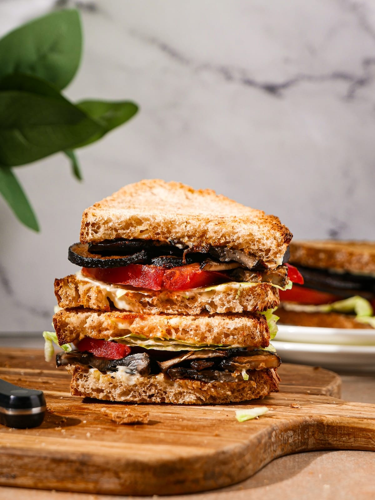 meatless-blt-sandwich.jpg Mushroom BLT with rosemary mayo.