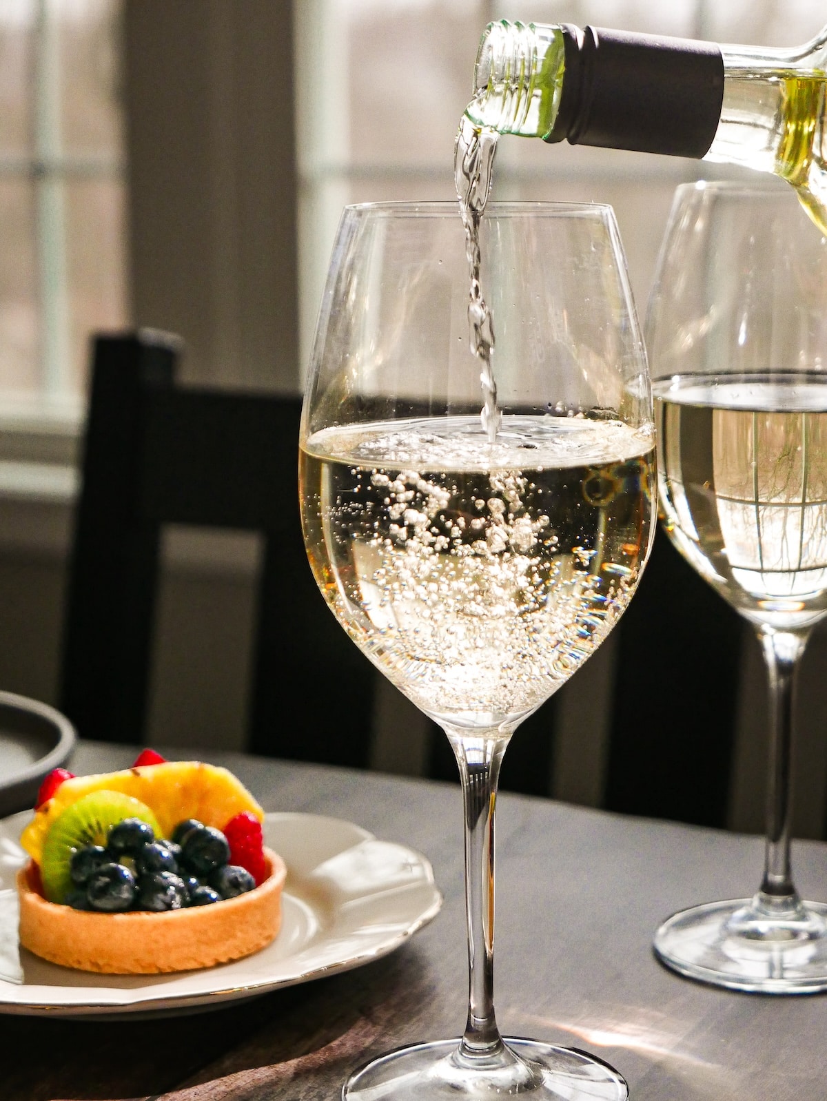 wine-in-glass.jpg Pouring wine into a glass.