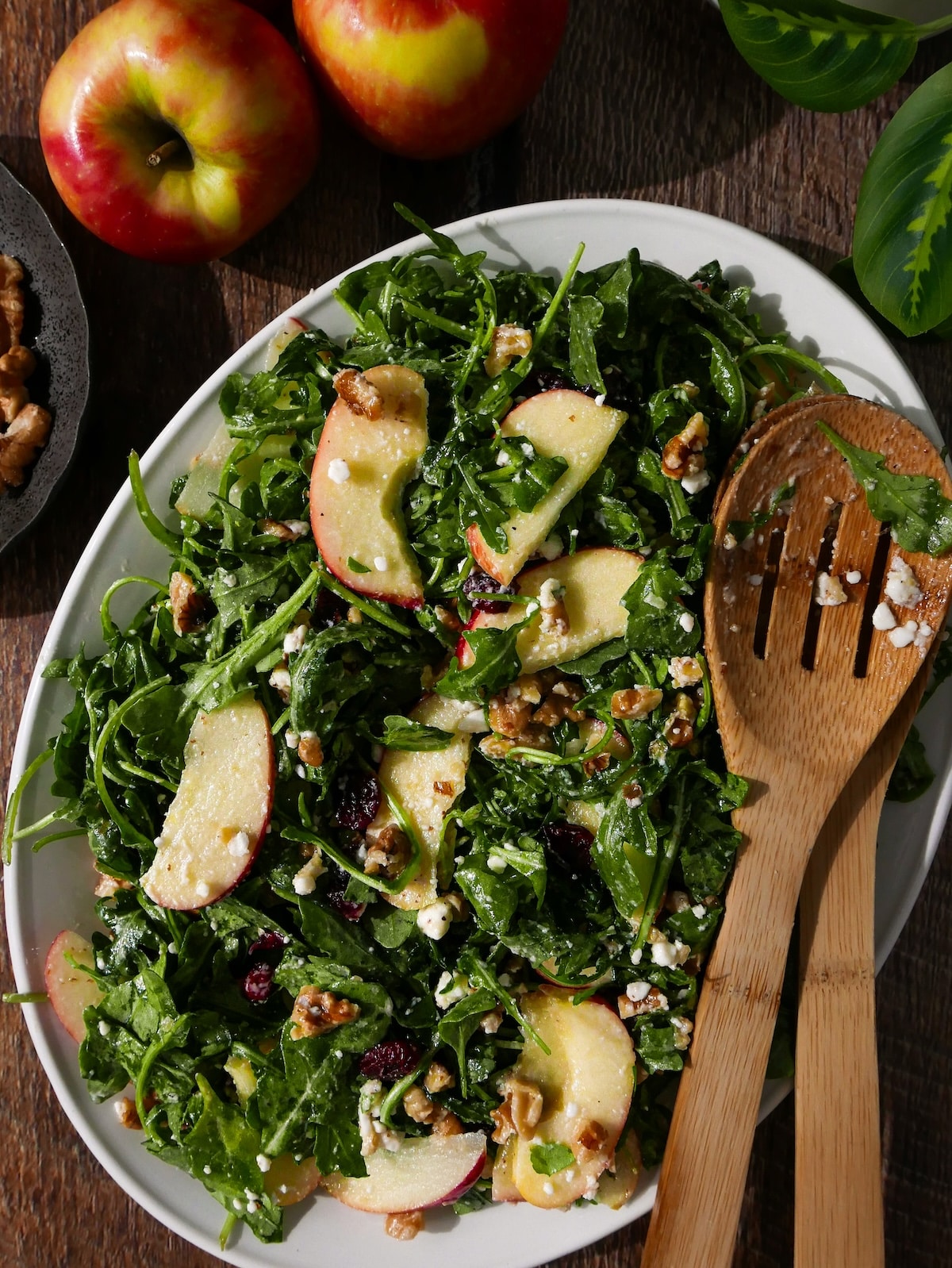 dressed-salad.jpg Dressed walnut apple salad with vinaigrette.