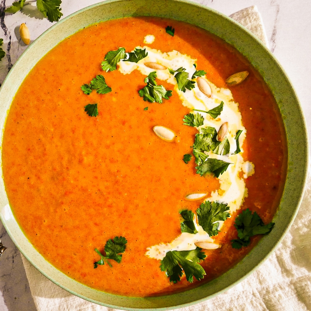 squash-soup.jpg Roasted butternut squash soup with carrots and ginger.