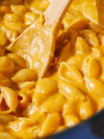 Mac and cheese with butternut squash.